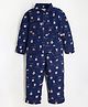 Cherry Crumble By Nitt Hyman Full Sleeves Animal Printed Night Suit - Navy Blue
