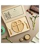 Baby Forest Laad Dulaar Bamboo Feeding Plate | Owl Shape | Toxin & Chemical-Free