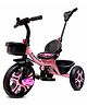 Kidsmate Junior Plug N Play Kids/Baby Tricycle with Parental Control, Storage Basket, Cushion Seat and Seat Belt- Pink