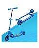 Kidsmate Roadeo Metal Kick Scooter with 4 Adjustable Height Scooter Foldable & Attractive PVC Wheels with Rare Brakes for Kids - Blue