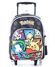 Pokemon School Trolley Bag Style Dive into Learning with Cool Confidence Black - 16 Inches
