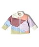 Mi Arcus Full Sleeves Colour Blocked Detailed Quilted Jacket - Multi Colour