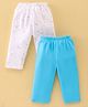 Ben Benny Interlock Knit Full Length Lounge Pants With Clouds Print Pack Of 2 - Blue & White