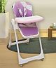 Polka Tots Luxury High Chair for Babies  Twist n' Taste Star Print | 7 Height Levels, One-Click Fold, 3 Recline Positions, Footrest, Extra Cushion, Wheels & Basket