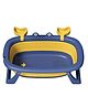 Polka Tots Splish Splash Foldable Bathtub With Temperature Sensitive Plug For Baby Kid - Blue