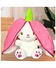 Deals India Strawberry Bunny Plush Toys , with Zipper, Reversible Bunny Soft Toy - 12 Inches