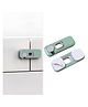 Child Safety Lock For Fridge, Drawers, Cupboard, Cabinet, Window Safety Multifunction Accessories Buckle Lock Green - 1 Pcs
