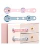 Bembika Child Safety Lock For Fridge, Drawers, Cupboard, Cabinet, Window Safety Puppy Design Pink & Blue - 2 Pcs
