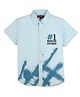 GINI & JONY Cotton Half Sleeves Make No Excuses Text Printed Shirt - Blue