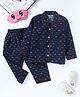 Funkrafts Premium Cotton Full Sleeves Vehicles Printed Coordinating Shirt & Pajama Set - Blue