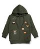GINI & JONY Full Sleeves Camp Theme Printed Jacket - Olive Green
