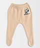 Mi Arcus Peanuts Featuring Character Embroidered Leggings - Peach