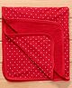 Babyhug Knit Terry Towel Polka Dot Print L 76.2 x B 76.2 cm - Red