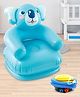 Koala Shape Inflatable Chair With Foot Pump - Blue