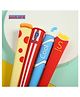 Baby Miniature Food Theme Foam Blue Gel Pen 0.5mm For Return Gift- Pack of 4 design and colour may vary