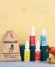 Momamia Kids Travel Pack I Mini Travel Kit I Face & Body Lotion, Body Wash+Shampoo, Mist & Oil