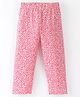 Fido Single Jersey Three Fourth Leggings Floral Print - Red