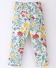 Fido Cotton Single Jersey Knit Full Length Leggings Floral Print - Green