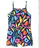 Babyhug Single Jersey Sleeveless Jumpsuits Floral Print - Multicolour