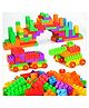 Vinmot DIY 40+ Pcs Colorful Plastic Smart Puzzle Intelligent Building Blocks Toy Set for Kids