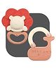 BitFeex  Teether Lion and Whale Babies to soothen their gums, Easy to Grasp hold and chew Infant Toys (Pack of 2, Color May Vary)