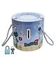 PARTEET Round Shape Gullak Money Bank with Key Lock and Password  Secure Piggy Bank for Kids & Adults Unique Coin Savings Box  Ideal Gift with Key and Password Protection