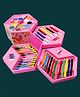 Parteet Colors Box with Color Pencil Crayons Water Color Sketch Pens Set of 46 Pieces (Pack of 1)