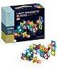 ADKD Light Magnetic Tiles Building Blocks for Kids Magnetic Marble Run Toys for Kids - 49 Piece