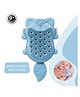 b.box Soft Silicone Bath Brush with Sponge for Newborn baby - Cradle Cap Care - Blue