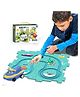 ADKD DIY Ocean theme Rail Car Puzzle Race Track Car Play Set Assembly Educational toy for Kids- Multicolor