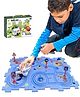 ADKD DIY Space theme Rail Car Puzzle Race Track Car Play Set Assembly Educational toy for Kids- Multicolor