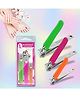 Majestique Nail Clippers Set, Sharp Steel, Fingernail & Toenail Cutter in Large, Medium, Small  - 3Pcs Multicolor