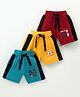 Simply Sinker Knit Above Knee LengthShorts Text Print Pack of 3 - Multicolour