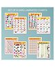 Globeskart Educational Charts for Primary & Middle Classes Kids | Hard Laminated Charts Set of 8 (4 Sheets)