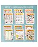 Globeskart Educational Charts for Primary & Middle Classes Kids | Hard Laminated Charts Set of 12 (6 Sheets)