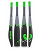 Jaspo Be Wild Heavy Duty Plastic Cricket Bat Full Plastic bat Hard Plastic Bat Cricket bat Full Size for All Age Groups  Kids Boys Girls Adults(Black Green)