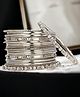 The Pari Set Of 18 Rhodium-Plated  Bangles