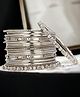 The Pari Set Of 18 Rhodium-Plated  Bangles