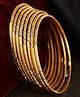 The Pari Set Of 8 Gold-Plated Bangles-6.03cm diameter