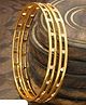 The Pari Set Of 2 Gold-Plated Bangles-6.35 cm diameter