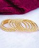 The Pari Set Of 4 Gold-Plated AD-Studded Bangles-6.35 cm diameter