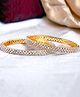 The Pari Set Of 2 Gold-Plated AD-Studded Bangles-5.72 cm diameter