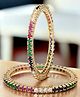 The Pari Set Of 2 Gold-Plated AD-Studded Bangles-6.03 cm diameter
