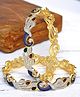 The Pari Set Of 2 Gold-Plated AD-Studded Bangles-5.72 cm diameter