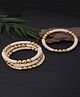 The Pari Set Of 4 Gold-Plated  AD-Studded Bangles-6.35 cm diameter