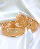 The Pari Set Of 2 Gold-Plated Filigree Design Bangles-6.03 cm diameter