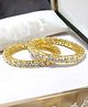 The Pari Set Of 2 Gold-Plated AD-Studded Bangles-5.72 cm diameter