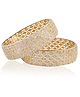 The Pari Set Of 2 Gold-Plated AD-Studded Bangles-5.72 cm diameter