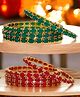 The Pari Set Of 8 Gold-Plated AD-Studded Bangles-5.72 cm diameter