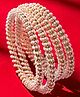 The Pari Set Of 4 Gold-Plated Stone-Studded  Pearl Beaded Bangles-6.03 cm diameter